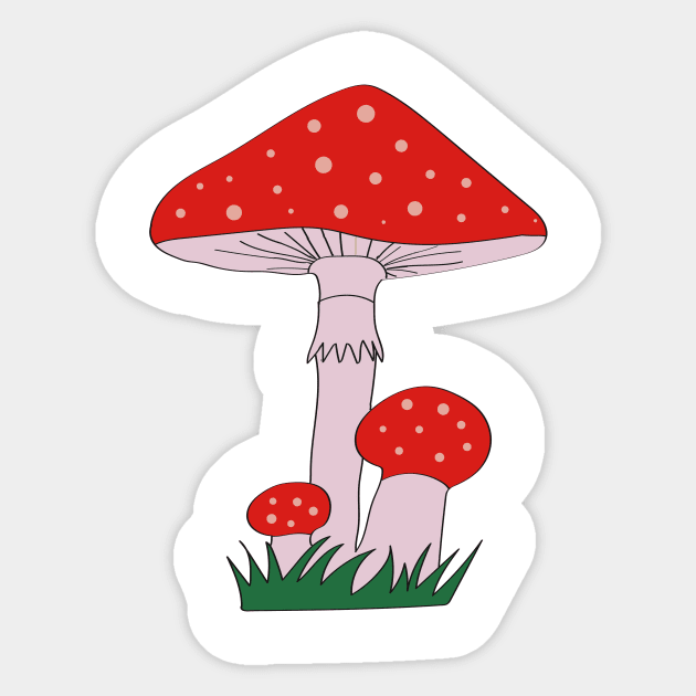 Fly agarics Sticker by Design images